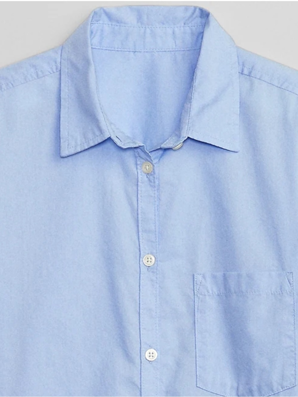 Gap Classic Cotton Shirt in Blue Crystal - Picture 6 of 6